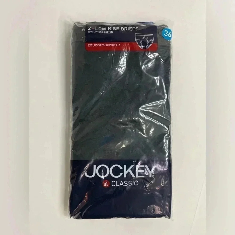 Vintage Jockey Classic Shorts Briefs Mens Size 36 Black Y Low Rise NEW
